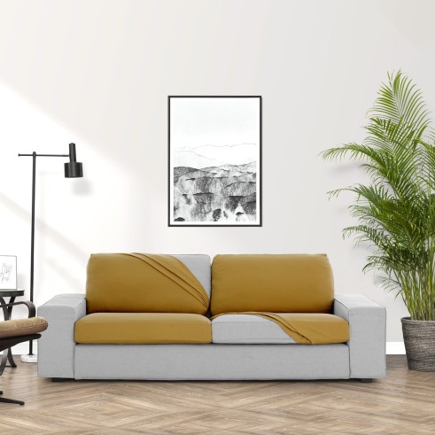Assento ou encosto bielástico Bronx | Textura suave | Ajuste firme | Lavagem simples e durável