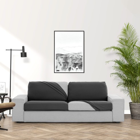 Assento ou encosto bielástico Bronx | Textura suave | Ajuste firme | Lavagem simples e durável