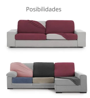 Cobertura do assento ou do encosto do sofá com elasticidade bidirecional Modelo Thor