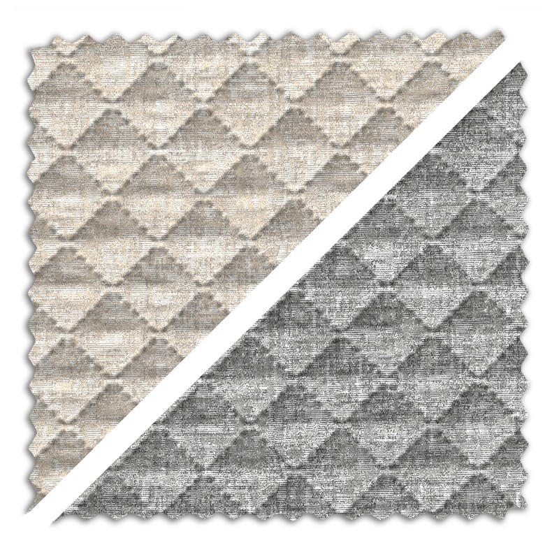 Tecido jacquard acolchoado Mist | Reversível bicolor | 270?cm sem cedência | Design acolhedor