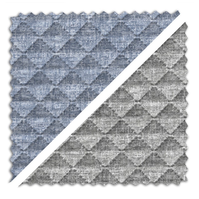 Tecido jacquard acolchoado Mist | Reversível bicolor | 270?cm sem cedência | Design acolhedor