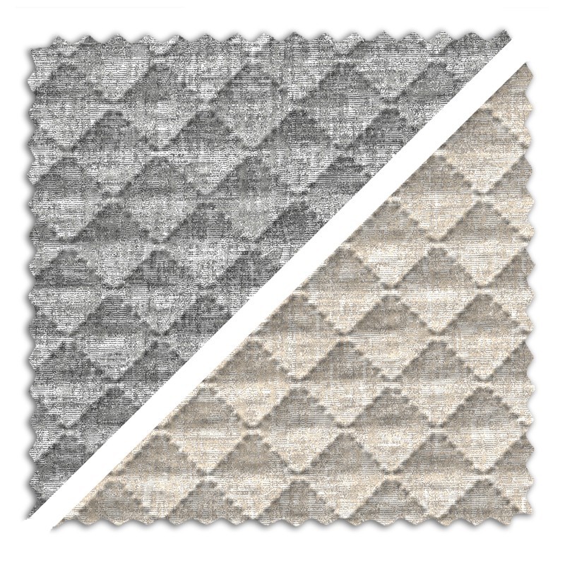 Tecido jacquard acolchoado Mist | Reversível bicolor | 270?cm sem cedência | Design acolhedor