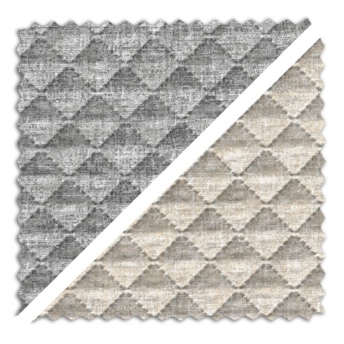 Tecido jacquard acolchoado Mist | Reversível bicolor | 270?cm sem cedência | Design acolhedor