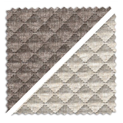Tecido jacquard acolchoado Mist | Reversível bicolor | 270?cm sem cedência | Design acolhedor