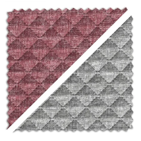 Tecido jacquard acolchoado Mist | Reversível bicolor | 270?cm sem cedência | Design acolhedor