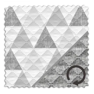 Tecido Jacquard acolchoado reversível a metro, modelo nórdico