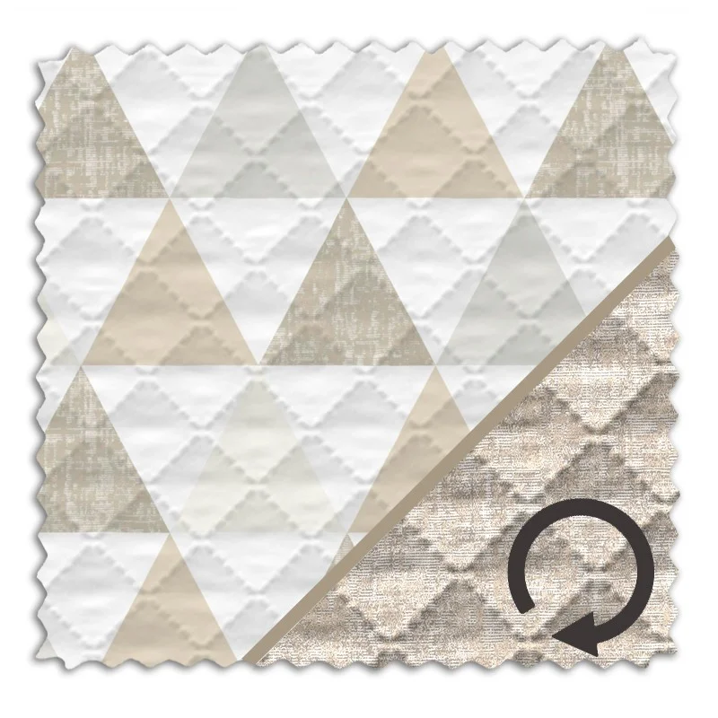 Tecido Jacquard acolchoado reversível a metro, modelo nórdico Tecido Jacquard acolchoado reversível a metro, modelo nórdico