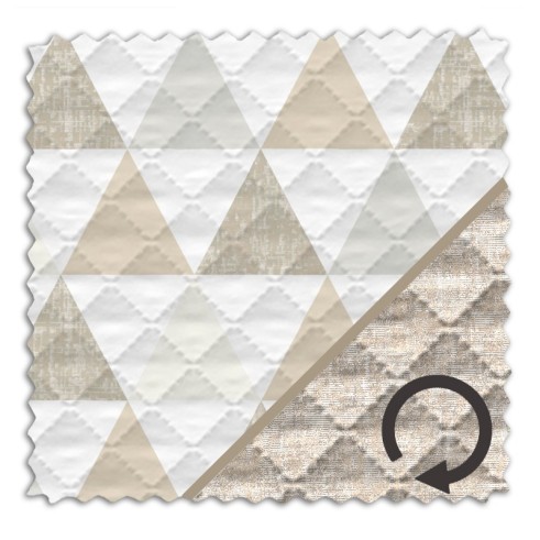 Tecido jacquard acolchoado Nordic | Reversível elegante | 270?cm sem cedência | Estilo versátil