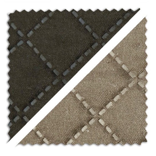 Tecido jacquard acolchoado reversível a metro, modelo Oslo