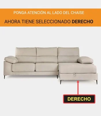 Capa acolchoada personalizada para chaise Relax modelo Noruega