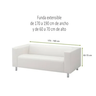 Capa de sofá bielástica para sofá Klippan ou de braço alto, modelo Milan