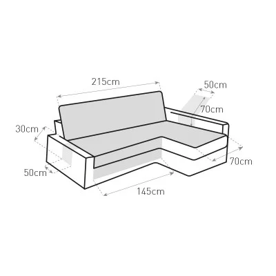 Capa almofadada para sofá-cama Ikea Friheten