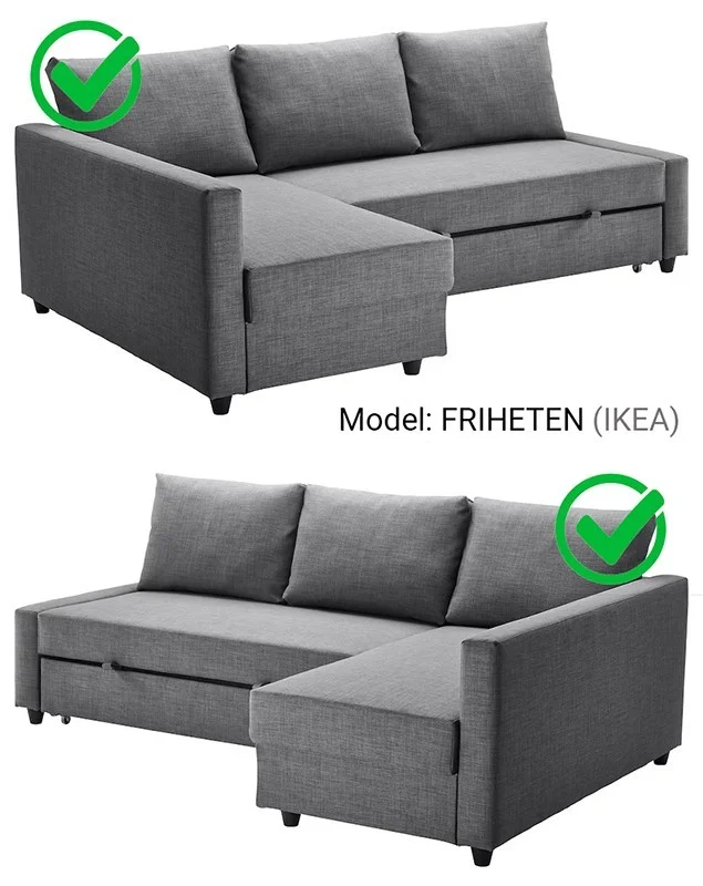 Capa almofadada para sofá-cama Ikea Friheten Capa almofadada para sofá-cama Ikea Friheten
