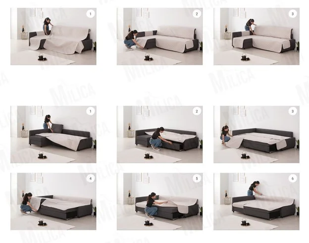 Capa almofadada para sofá-cama Ikea Friheten