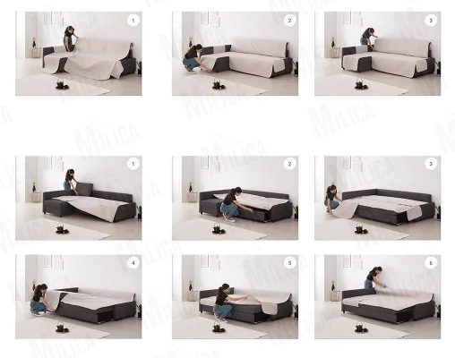 Capa almofadada para o sofá-cama Friheten da Ikea, modelo Couch Cover.