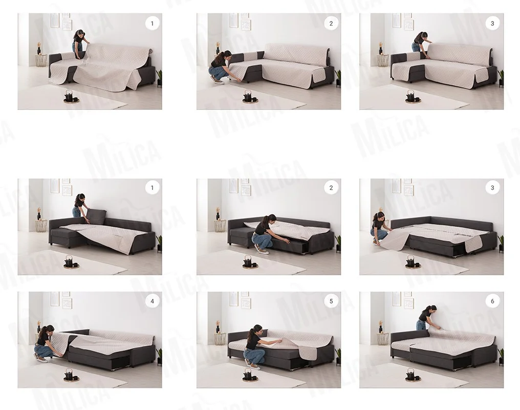 Capa almofadada para o sofá-cama Friheten da Ikea, modelo Couch Cover. Capa almofadada para o sofá-cama Friheten da Ikea, modelo Couch Cover.