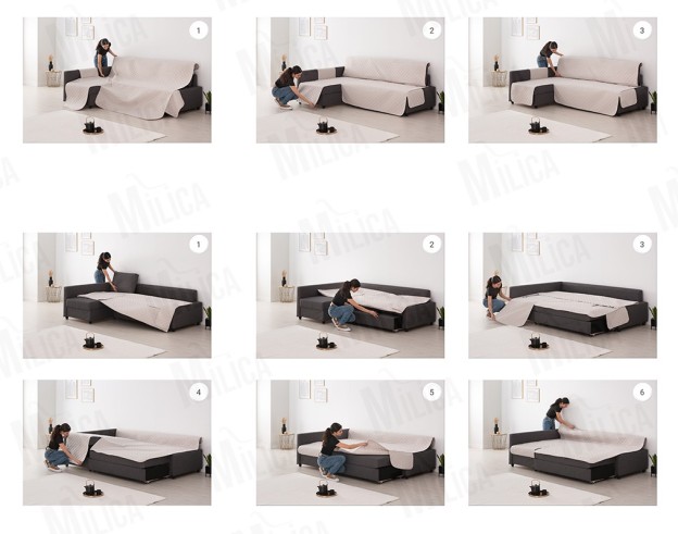 Capa Friheten Couch Cover | Conforto acolchoado | Uso conversível | Fácil instalação