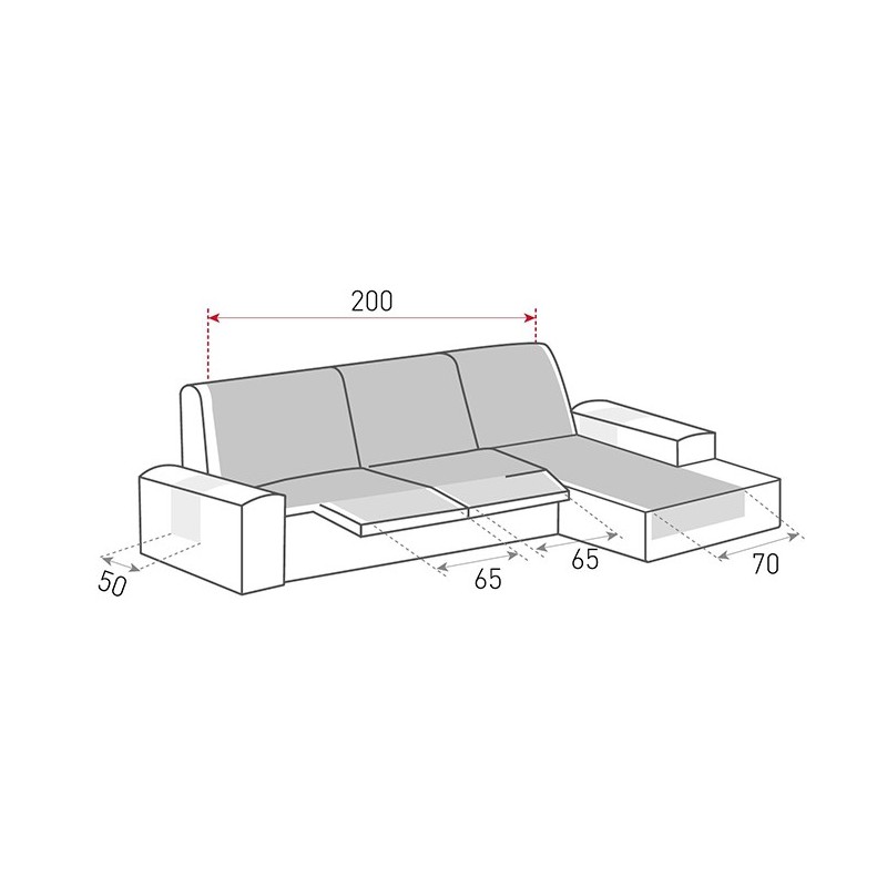 Funda acolchada Modelo Couch Cover para Chaise Longue relax Funda acolchada Modelo Couch Cover para Chaise Longue relax