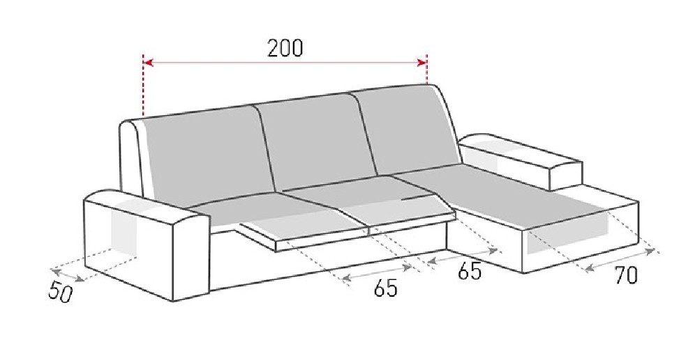 Funda acolchada Modelo Couch Cover para Chaise Longue relax