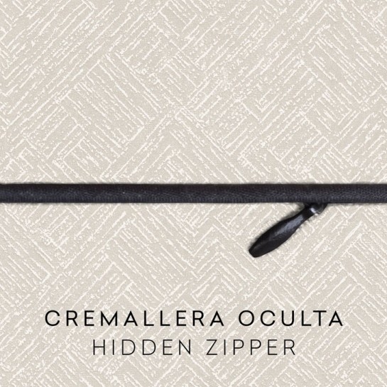 Funda de cojín anti manchas con cremallera modelo Fuji