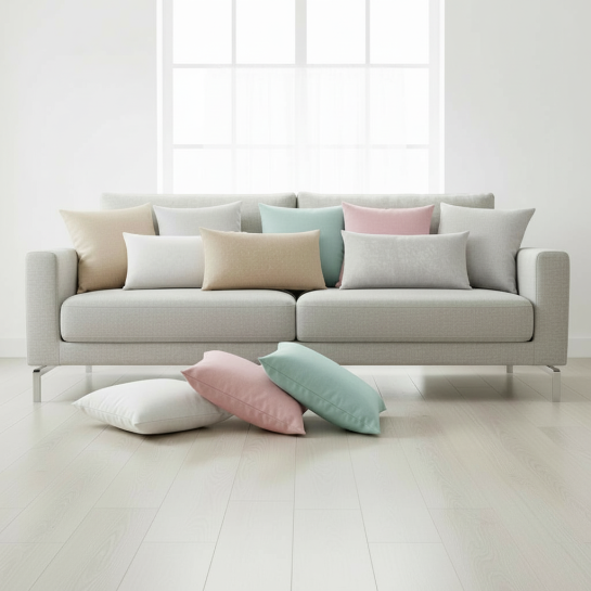 Funda de cojín anti manchas con cremallera modelo Levante