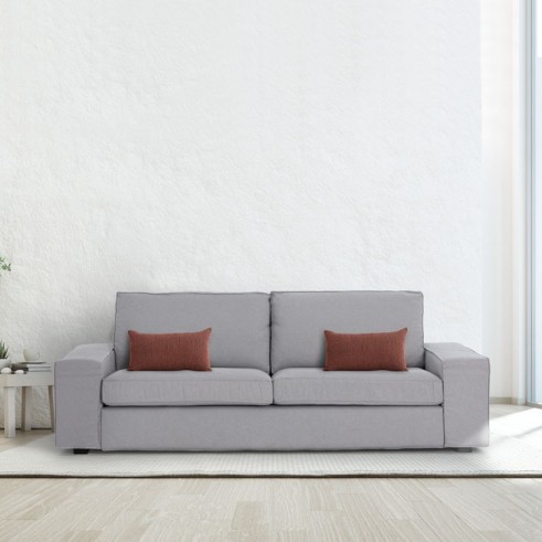 Funda chenilla con cremallera para cojín modelo Mid