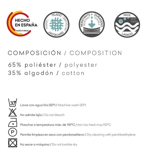 Funda chenilla con cremallera para cojín modelo Mid