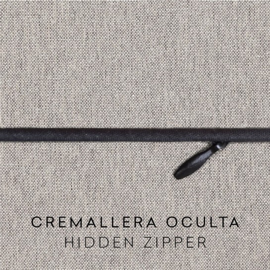 Funda chenilla con cremallera para cojín modelo Valeria