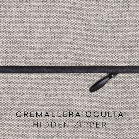 Funda chenilla con cremallera para cojín modelo Valeria