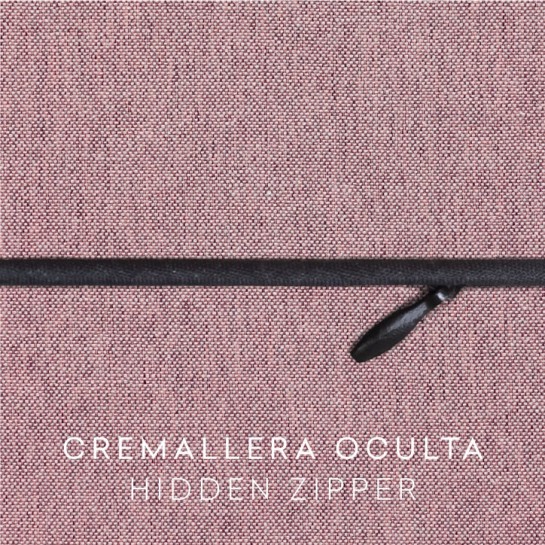 Funda chenilla con cremallera para cojín modelo Valeria