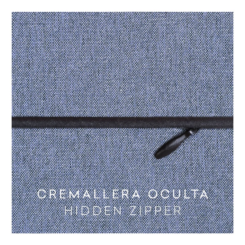 Funda chenilla con cremallera para cojín modelo Valeria Funda chenilla con cremallera para cojín modelo Valeria