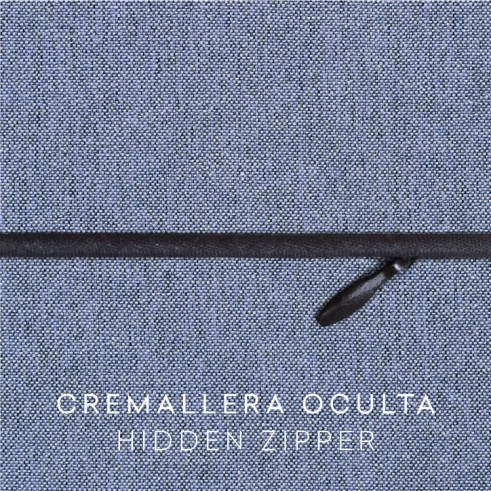 Funda chenilla con cremallera para cojín modelo Valeria