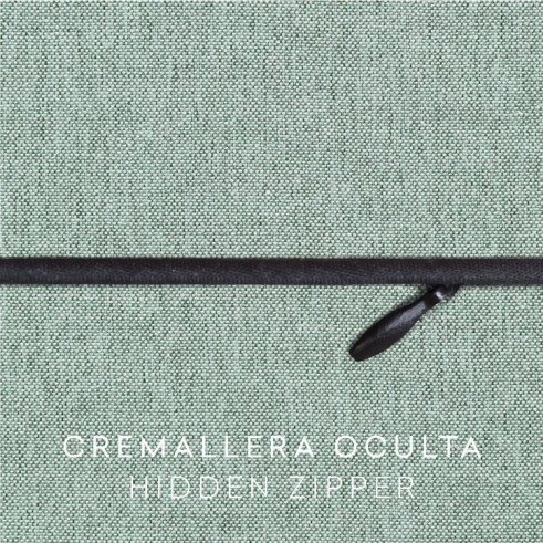 Funda chenilla con cremallera para cojín modelo Valeria