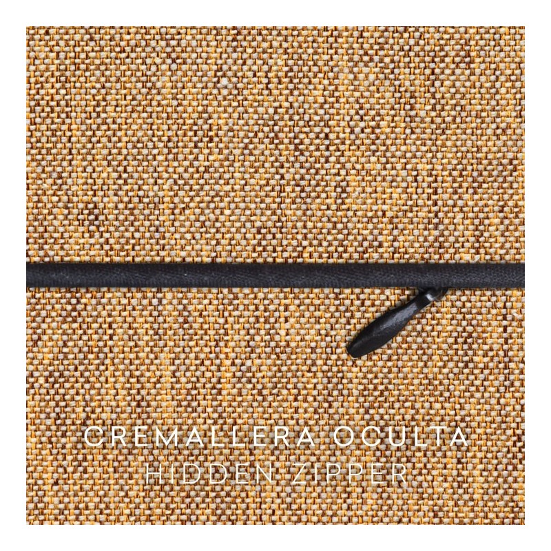 Funda chenilla con cremallera para cojín modelo Valeria