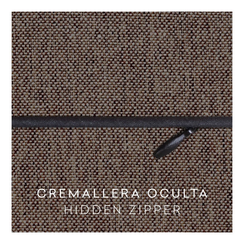 Funda chenilla con cremallera para cojín modelo Valeria Funda chenilla con cremallera para cojín modelo Valeria