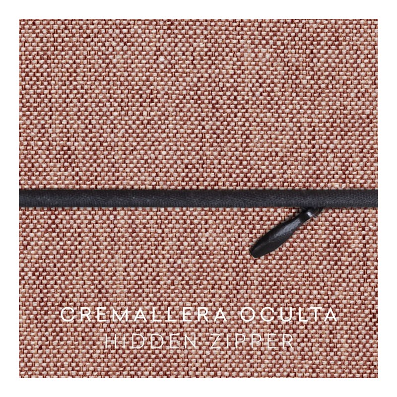 Funda chenilla con cremallera para cojín modelo Valeria Funda chenilla con cremallera para cojín modelo Valeria