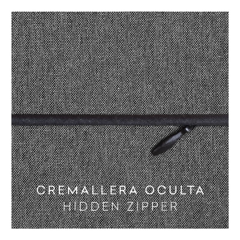 Funda chenilla con cremallera para cojín modelo Valeria Funda chenilla con cremallera para cojín modelo Valeria