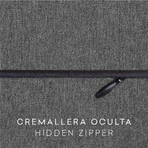 Funda chenilla con cremallera para cojín modelo Valeria