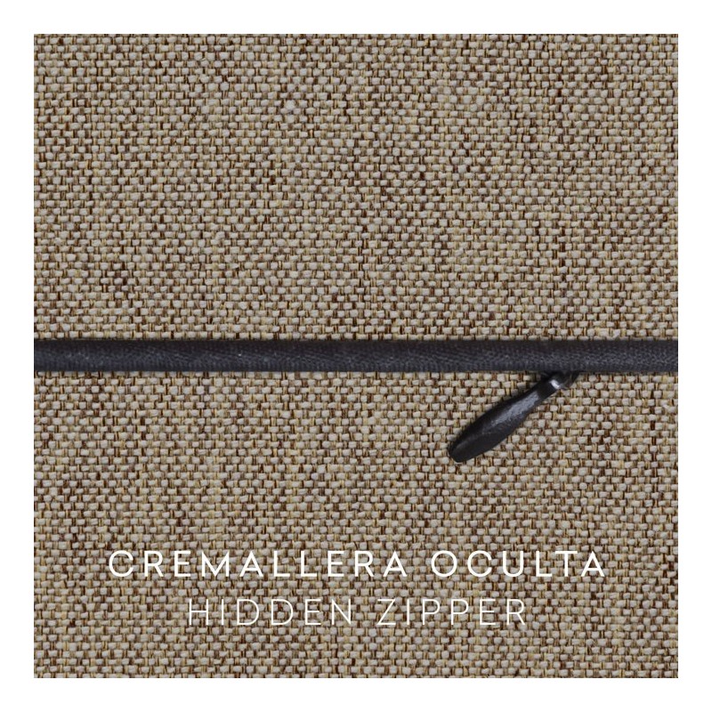 Funda chenilla con cremallera para cojín modelo Valeria Funda chenilla con cremallera para cojín modelo Valeria