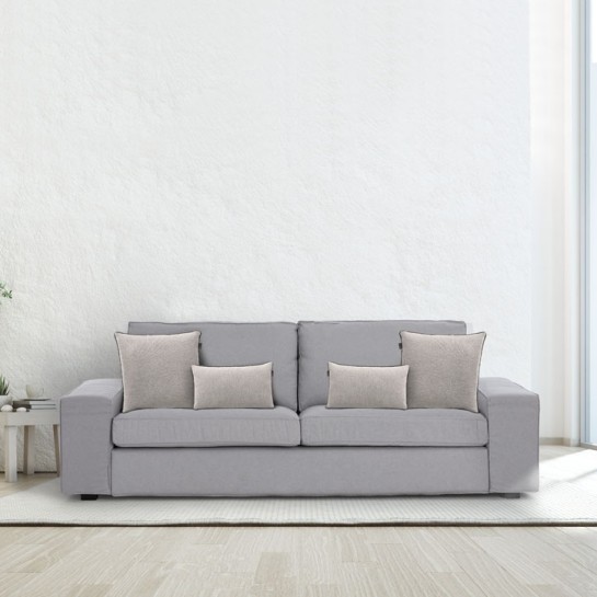 Funda chenilla con cremallera para cojín modelo Valeria