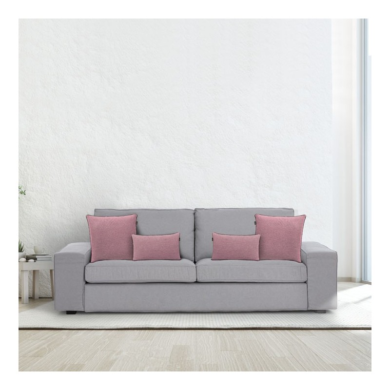 Funda chenilla con cremallera para cojín modelo Valeria