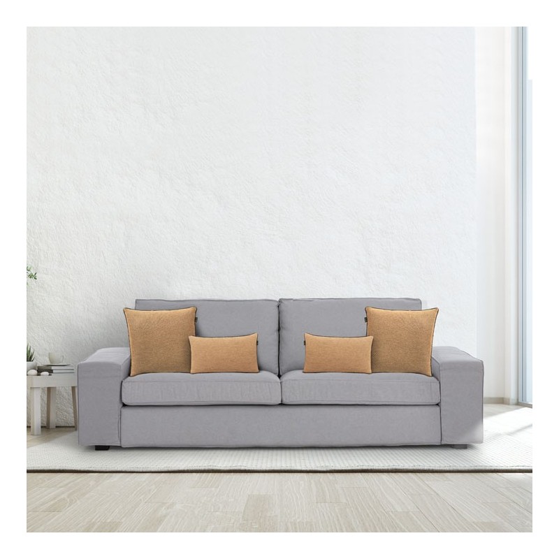 Funda chenilla con cremallera para cojín modelo Valeria