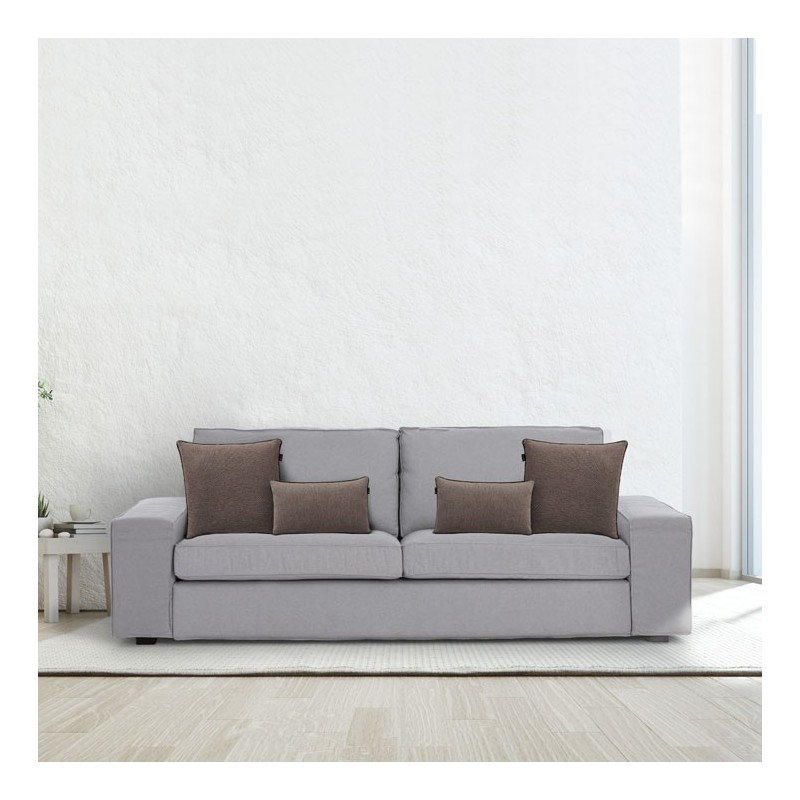 Funda chenilla con cremallera para cojín modelo Valeria Funda chenilla con cremallera para cojín modelo Valeria