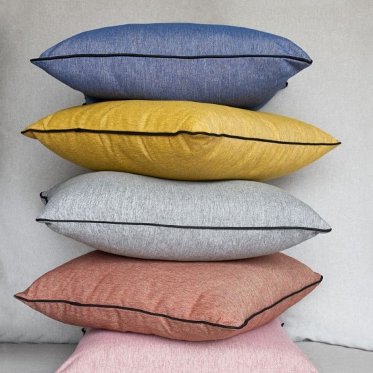 Funda chenilla con cremallera para cojín modelo Valeria