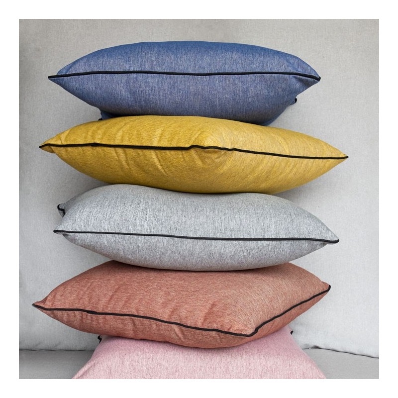 Funda chenilla con cremallera para cojín modelo Valeria