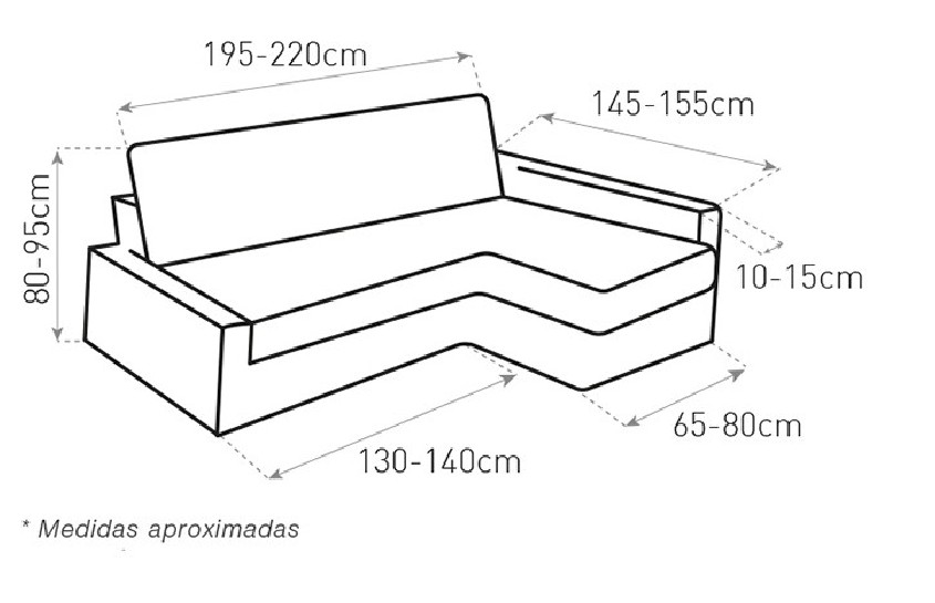 Funda multieslastica para chaise sofa cama Friheten de Ikea modelo Bali