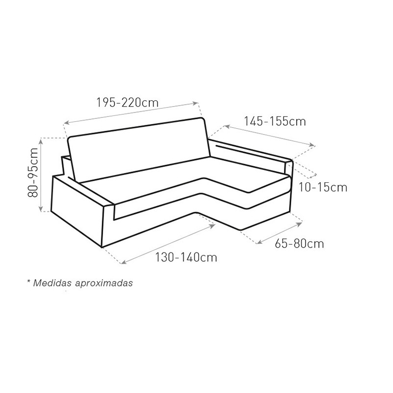 Funda multieslastica para chaise sofa cama Friheten de Ikea modelo Bali