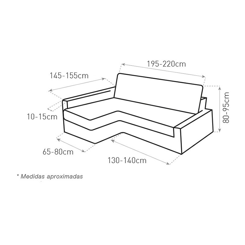 Funda multieslastica para chaise sofa cama Friheten de Ikea modelo Bali