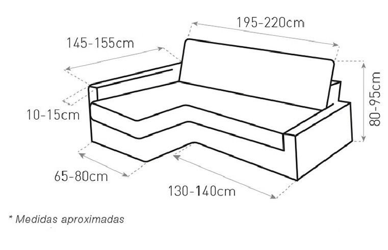 Funda multieslastica para chaise sofa cama Friheten de Ikea modelo Bali