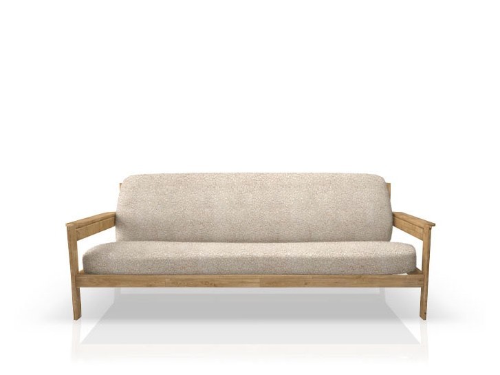 Funda superelástica para sofá cama nido con brazos de madera – Modelo Roc